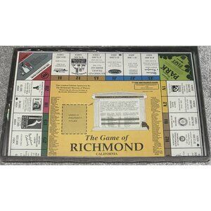 The Game of Richmond California Board Game Monopoly Style Rare Limited Ed. - NEW